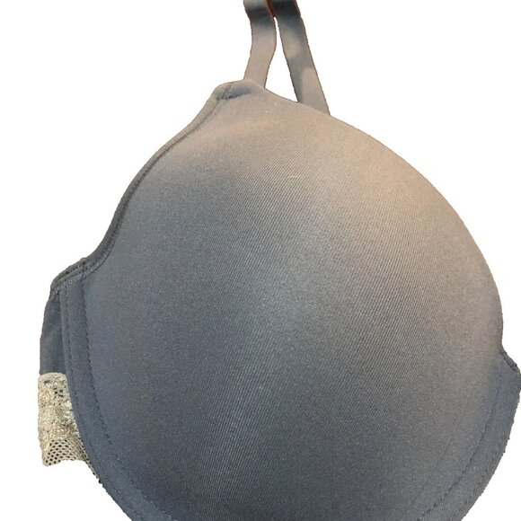 Natori Bliss Perfection Full Cover Lace Anchor/Ash Blue Bra 34C - Picture 6 of 10